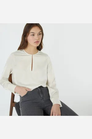 La Redoute Blouse Col Rond En Satin