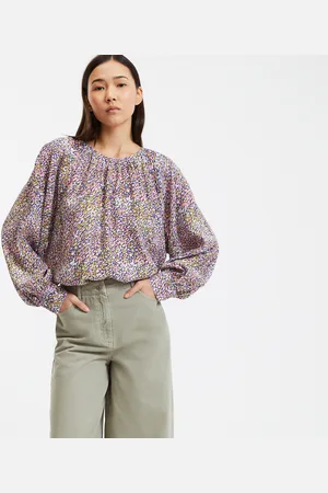 La Redoute Blouse Fluide Imprimée Oversize Col Rond