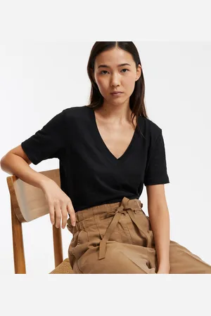 La Redoute Tee Shirt En Lin Col V Manches Courtes