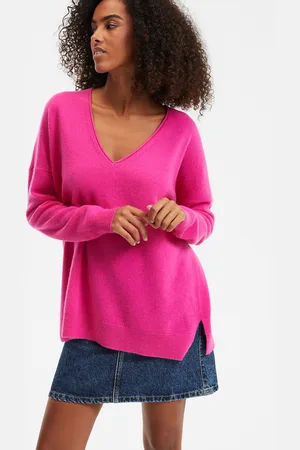 La Redoute Pull Cachemire Col V Fine Maille Volume Ample