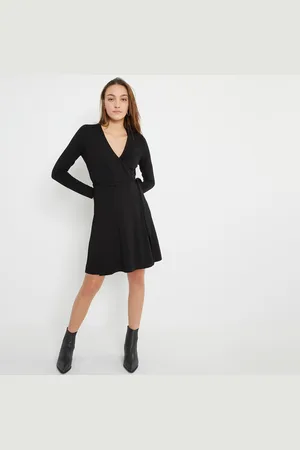 La Redoute Robe Cache-cœur Courte En Maille Jersey