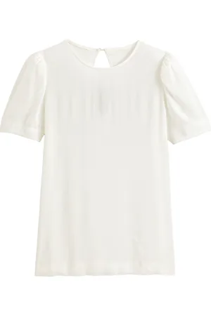 La Redoute Blouse Col Rond Manches Courtes