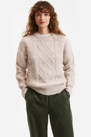 La Redoute Pull Col Rond En Maille Torsadée