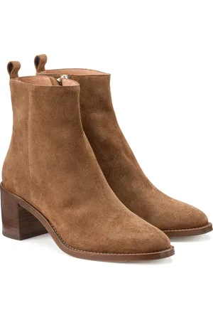 La Redoute Boots À Talon En Cuir Suédé Signature Faustine