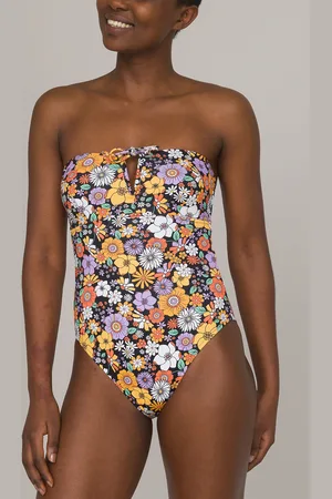 La Redoute Maillot De Bain 1 Pièce Bustier Imprimé Fleurs