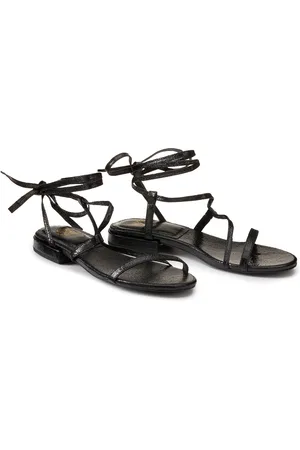 La Redoute Sandales Métallisées Lien Cheville Talon Plat