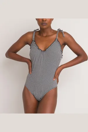 La Redoute Maillot De Bain 1 Pièce Ballerine Seersucker Vichy