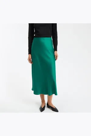La Redoute Jupe Évasée Longue En Satin Mat Signature Marion