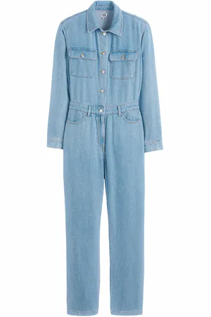 La Redoute Combinaison Pantalon Denim En Lyocell Et Viscose