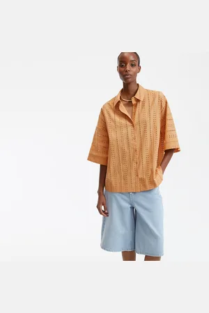 La Redoute Chemise Ample En Broderie Anglaise Manches Coudes