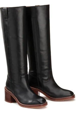 La Redoute Bottes En Cuir À Talon Large