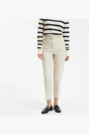La Redoute Pantalon Cigarette Avec Ceinture