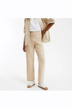 La Redoute Pantalon Droit En Maille Tricot Taille Haute