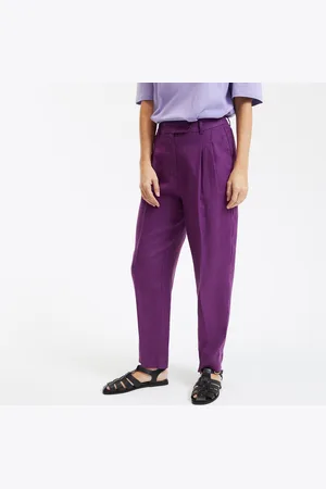 La Redoute Pantalon Cigarette En Lin Taille Haute