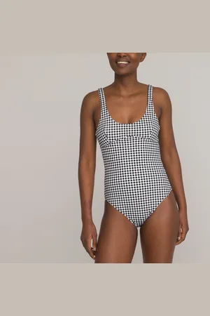 La Redoute Maillot De Bain 1 Pièce Nageur Imprimé Vichy