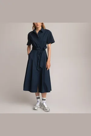 La Redoute Robe-chemise Longue Ceinture À Nouer