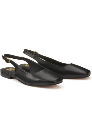 La Redoute Ballerines Slingback En Cuir Talon Plat