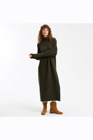 La Redoute Robe Pull Col Montant En Maille Mousseuse