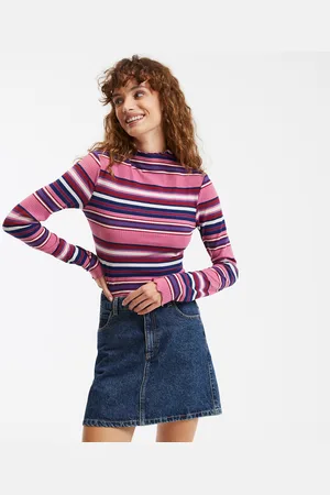 La Redoute Tee Shirt Col Montant Manches Longues
