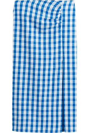 La Redoute Jupe Longue Effet Pagne À Carreaux