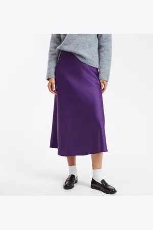 La Redoute Jupe Évasée Longue En Satin Mat Signature Marion