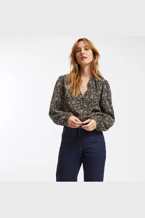 La Redoute Chemisier Col V Imprimé Floral Manches Longues