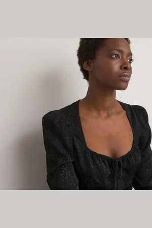 La Redoute Blouse Décolleté Cœur Manches Longues