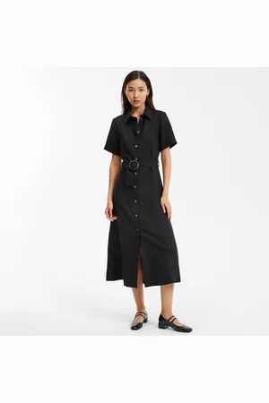 La Redoute Robe-chemise Mélange Lyocell Lin Signature Ophelie