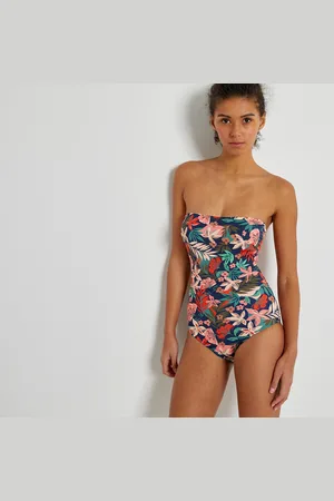 La Redoute Maillot De Bain 1 Pièce Bustier Imprimé Fleurs