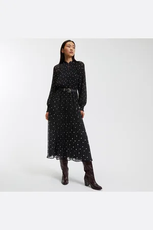 La Redoute Robe Longue Évasée Motif À Pois
