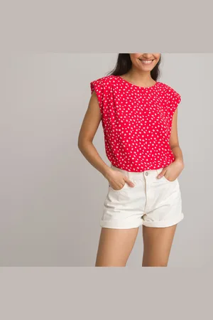 La Redoute Top Sans Manches Épaulettes Imprimé Floral