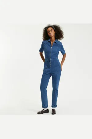 La Redoute Combinaison Pantalon Zippée En Denim
