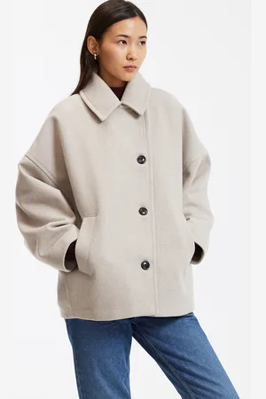 La Redoute Manteau Court Oversize Boutonné