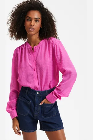 La Redoute Chemise Col Mao Manches Longues