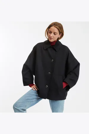 La Redoute Manteau Court Oversize Boutonné