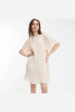 La Redoute Robe Courte Évasée Manches Courtes Papillon