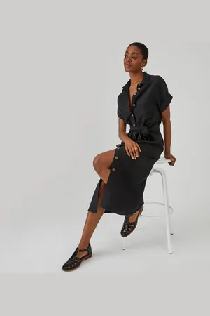 La Redoute Robe-chemise Mélange Lyocell Et Lin