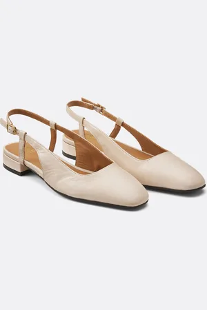 La Redoute Ballerines À Petit Talon En Cuir Bicolore
