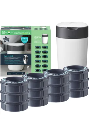 tommee tippee Kit Poubelle À Couches Twist Et Click 12 Recharges