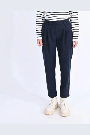 Molly Bracken Pantalon Droit Chiné Coupe Chino