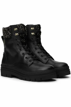 Tommy Hilfiger Boots Lacées En Cuir