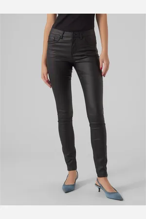 VERO MODA Pantalon Skinny Enduit