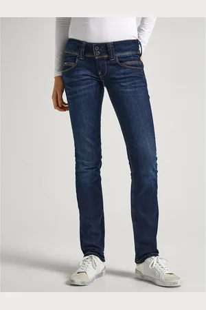 Pepe Jeans Jean Droit Taille Basse Double Boutonnage Venus