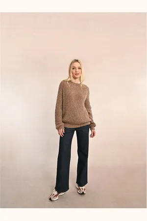 Molly Bracken Pull Col Rond En Grosse Maille