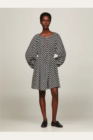 Tommy Hilfiger Robe Courte Manches Longues Col Rond