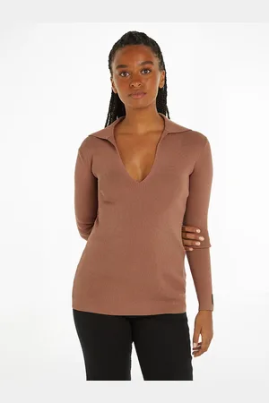 Calvin Klein Pull Col Polo Manches Longues