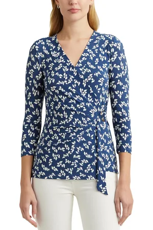 Ralph Lauren T-shirt Cache-cœur Imprimé Manches 3/4 Jainab