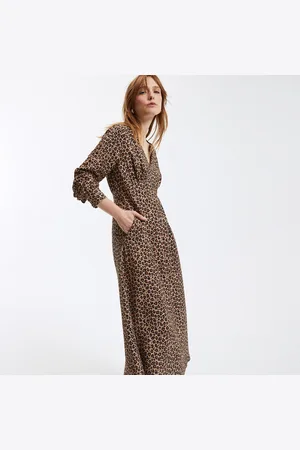 La Redoute Robe Longue Col V Motif Animalier