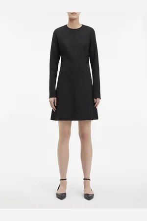 Calvin Klein Robe Courte Manches Longues Col Rond