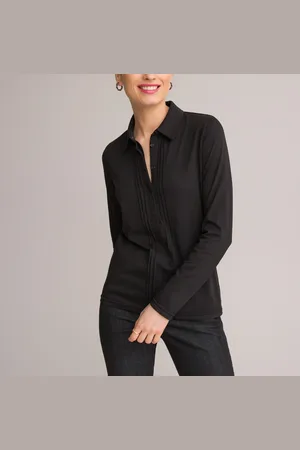 ANNE WEYBURN T-shirt Col Polo Manches Longues
